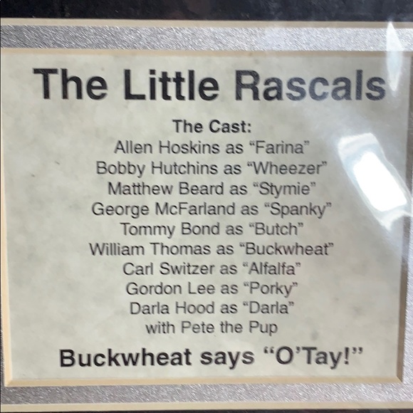 The little Rascals photo mat 11x14 mat comp lic 61 - Picture 2 of 6